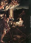 Nativity Canvas Paintings - Nativity (Holy Night)